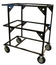 Streeter Sprint Triple Stack Rolling Racing Go Kart Stand