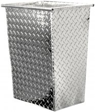 [DISCONTINUED] Diamond Plate Trash Can