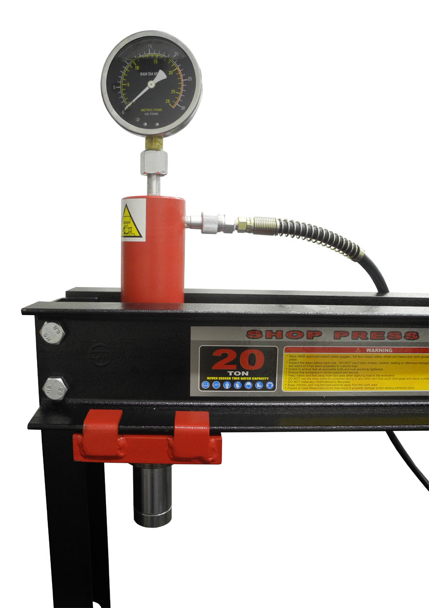 Redline 20 Ton Air Hydraulic Shop Press FREE SHIPPING