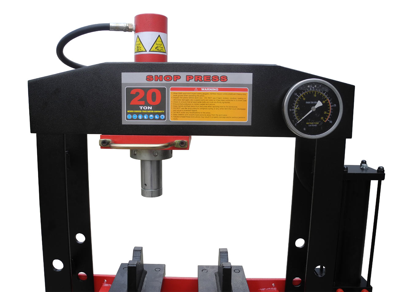 Redline 20 Ton Air Hydraulic Heavy Duty Shop Press FREE SHIPPING