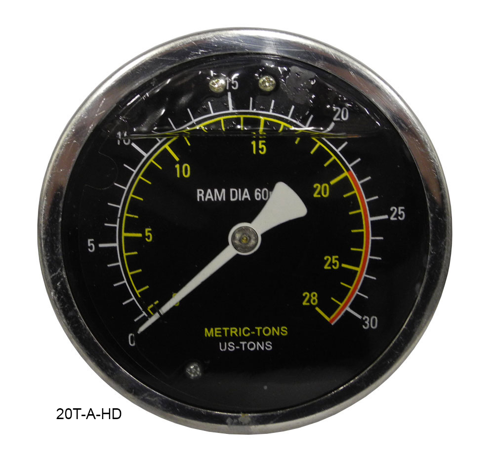 Redline 10100 Ton Replacement Shop Press Gauge FREE SHIPPING