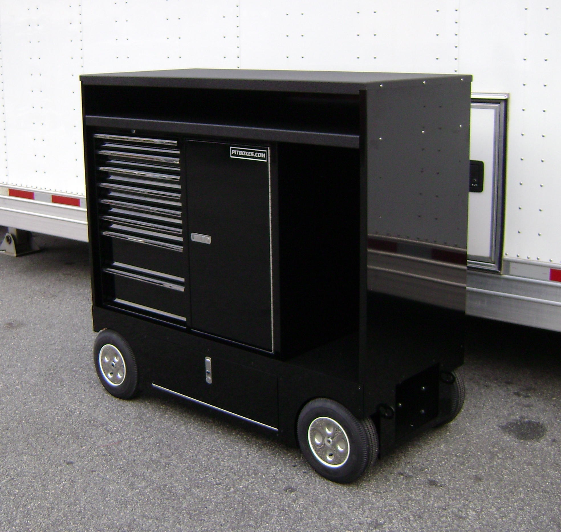 NEW RSR NASCAR Pit Box Pitbox Rolling Portable Racing Toolbox Cart Kart