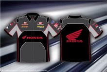 (image for) [DISCONTINUED] Factory Honda Pit Shirt - Grey