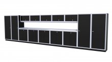 (image for) [DISCONTINUED] Moduline 25' Pro-II Base Wall Cabinet Combo 34