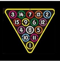 (image for) [DISCONTINUED] Billiard Rack Neon Sign