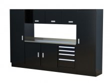 (image for) [DISCONTINUED] Moduline 10' Select Base Wall Cabinet Combo 9