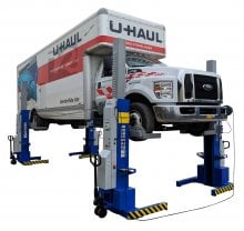 iDEAL 18K-X Mobile Column Pair Lift System ALI Certified