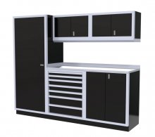 (image for) [DISCONTINUED] Moduline 8' Pro-II Base Wall Cabinet Combo 5