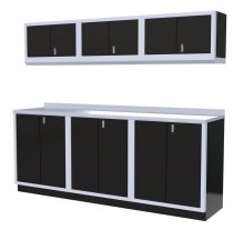 (image for) [DISCONTINUED] Moduline 8' Pro-II Base Wall Cabinet Combo 4