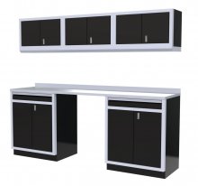 (image for) [DISCONTINUED] Moduline 8' Pro-II Base Wall Cabinet Combo 7