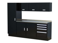 (image for) [DISCONTINUED] Moduline 8' Select Base Wall Cabinet Combo 6
