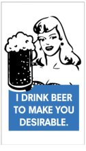 [DISCONTINUED] Drink Beer for Him Sign