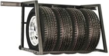 TowRax Adjustable Garage Wall Trailer Tire Rack