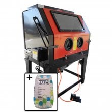 (image for) Redline RE70 Clamshell Abrasive Sand Blast Cabinet + Media