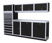 (image for) [DISCONTINUED] Moduline 10' Pro-II Base Wall Cabinet Combo 16