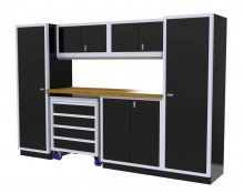 (image for) [DISCONTINUED] Moduline 10' Pro-II Base Wall Cabinet Combo 15