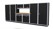 (image for) [DISCONTINUED] Moduline 16' Pro-II Base Wall Cabinet Combo 28