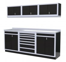 (image for) [DISCONTINUED] Moduline 8' Pro-II Base Wall Cabinet Combo 6