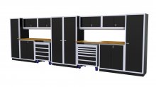 (image for) [DISCONTINUED] Moduline 20' Pro-II Base Wall Cabinet Combo 32
