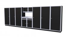 (image for) [DISCONTINUED] Moduline 20' Pro-II Base Wall Cabinet Combo 31