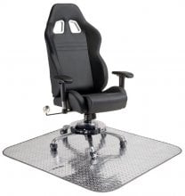 [DISCONTINUED] Pit Stop Diamond Plate Chair Mat