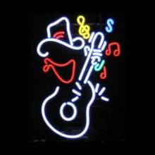 (image for) [DISCONTINUED] Guitar Cowboy Neon Sign