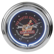 (image for) [DISCONTINUED] Ace Busted Knuckle Garage Neon Clock