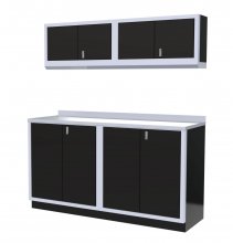 (image for) [DISCONTINUED] Moduline 6' Pro-II Base Wall Cabinet Combo 1