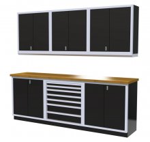 [DISCONTINUED] Moduline 9' Pro-II Base Wall Cabinet Combo 10