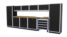 (image for) [DISCONTINUED] Moduline 16' Pro-II Base Wall Cabinet Combo 27