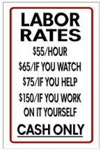 [DISCONTINUED] Labor Rates Sign