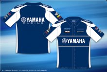 (image for) [DISCONTINUED] Factory Yamaha Pit Shirt - Navy