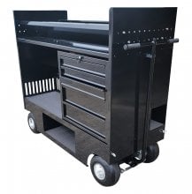 Redline Tire Cart with Built-In Toolbox
