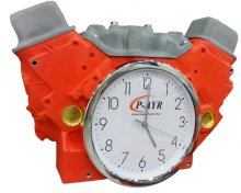 (image for) FAKE P-Ayr Chevy 350 Quarter Engine Clock (Novelty Item)