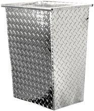 (image for) [DISCONTINUED] Diamond Plate Trash Can