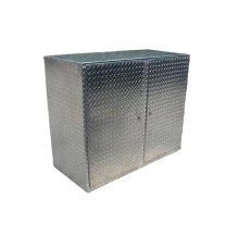 (image for) Pit Posse 48'' Diamond Plate Aluminum Floor Base Cabinet