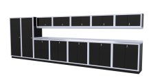 (image for) [DISCONTINUED] Moduline 20' Pro-II Base Wall Cabinet Combo 29