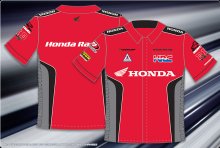 (image for) [DISCONTINUED] Factory Honda Pit Shirt - Red