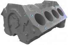 (image for) FAKE P-Ayr Chevy 454 Big Short Block Tall Deck Truck Motor Block