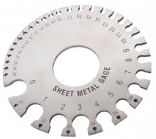 Woodward Fab Sheet Metal Thickness Gauge