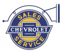 (image for) [DISCONTINUED] Double Sided General Motors Sign