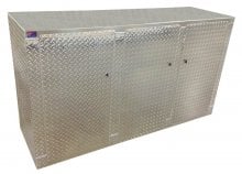 Pit Products 72'' Diamond Plate Floor Base Cabinet