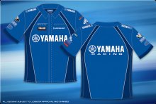 (image for) [DISCONTINUED] Factory Yamaha Pit Shirt - Blue