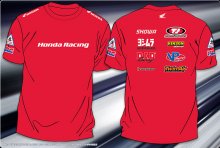 (image for) [DISCONTINUED] Factory Honda Tee Shirt - Red