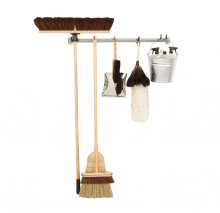 (image for) [DISCONTINUED] MonkeyBar Mop & Broom Cleaning Storage Rack