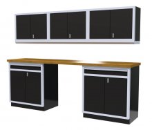 (image for) [DISCONTINUED] Moduline 9' Pro-II Base Wall Cabinet Combo 11
