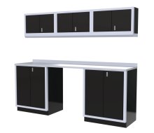 (image for) [DISCONTINUED] Moduline 8' Pro-II Base Wall Cabinet Combo 2