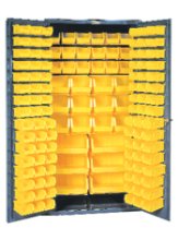 (image for) [DISCONTINUED] Durham 36" Wide Cabinet 132 Bins Flush Door Style