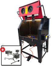 Redline RE70 Clamshell Abrasive Sand Blast Cabinet - FREE Paint Stand