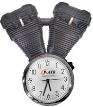 (image for) [DISCONTINUED] FAKE P-Ayr V-Twin Evolution Engine Clock